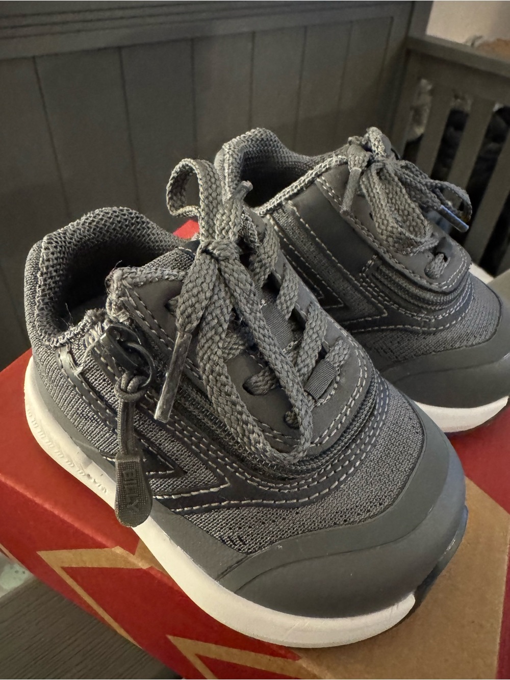 Kids Gray Adaptive Sneaker